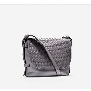 Cole Haan Brennan woven flap shoulder bag
